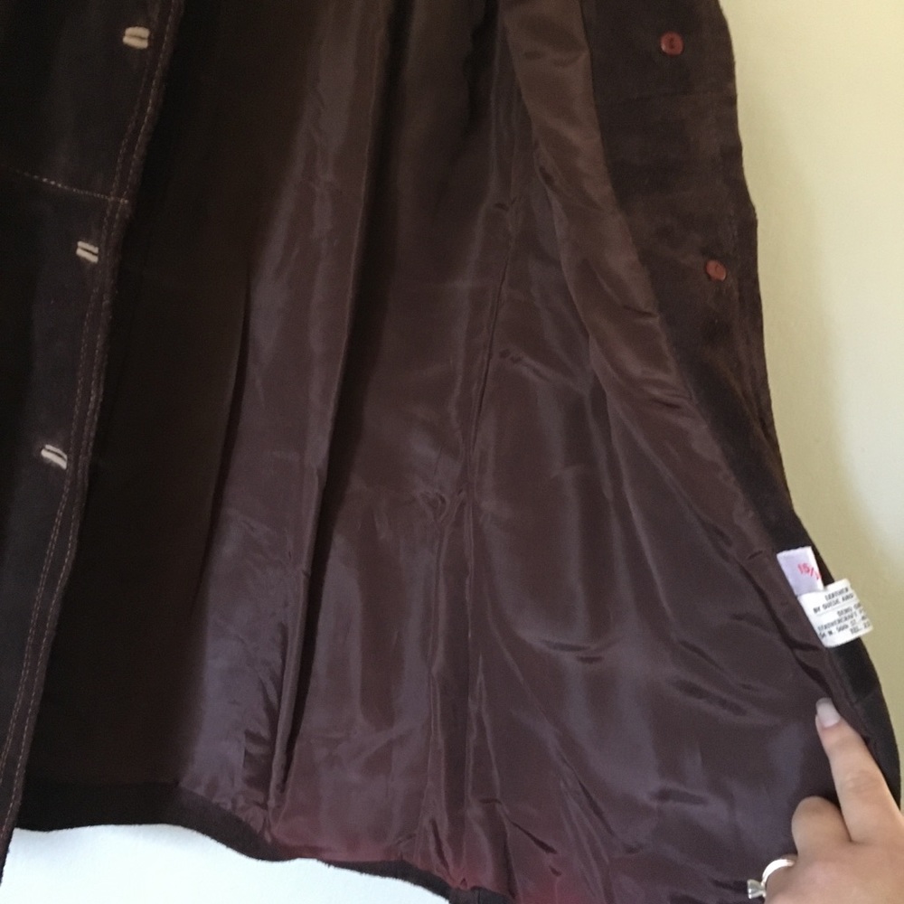 Perfect Vintage Leather Jacket - Warm Winter Coat - Picture 8 of 16